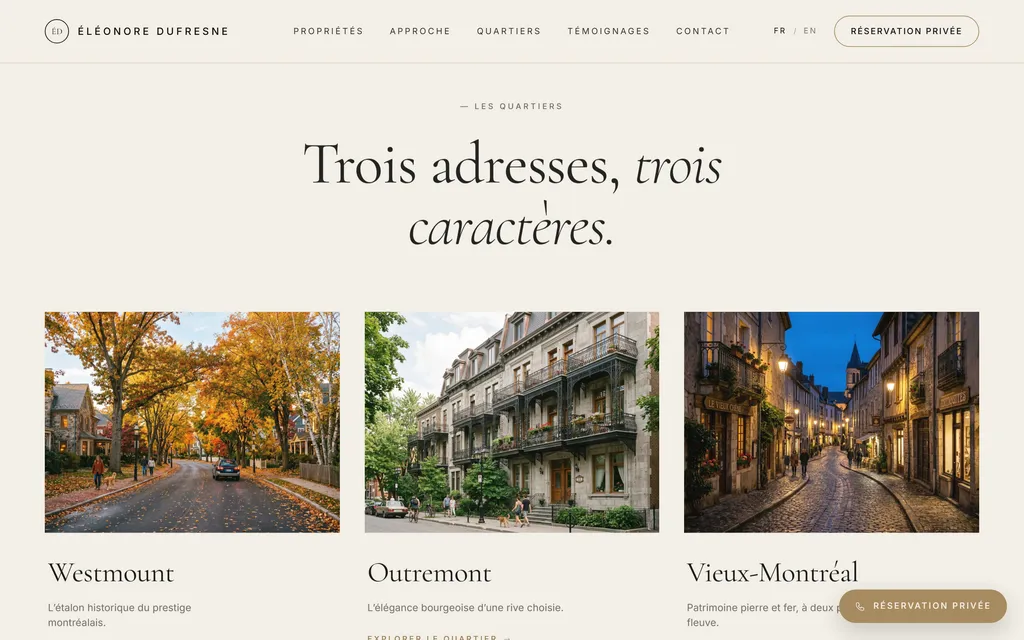 Aperçu de la galerie · Démo · Immobilier Luxe